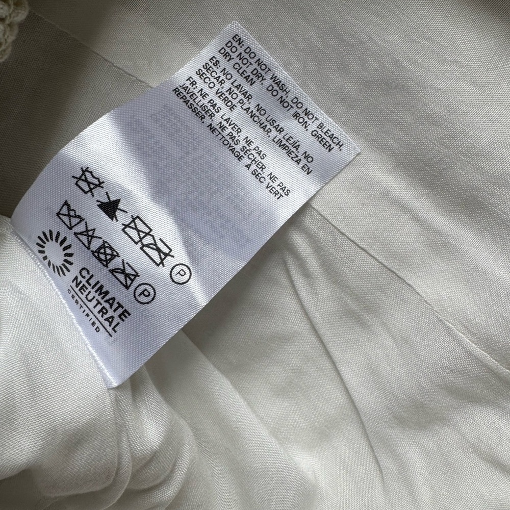 Reformation White and Cream Strapless Top - Picture 7 of 7